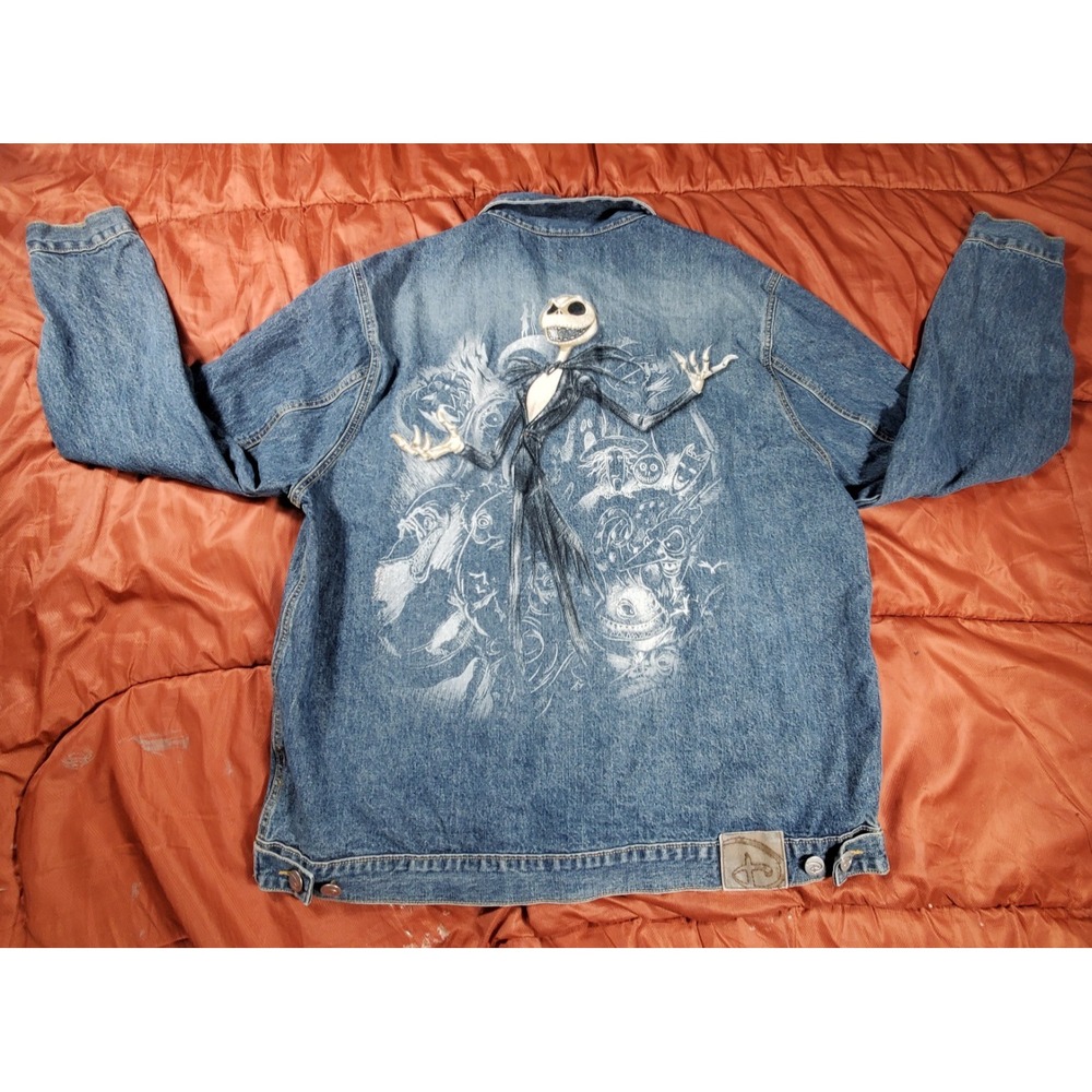 Mens Disney Studio Collection Denim Jacket‎ The Nightmare Before Christmas XL